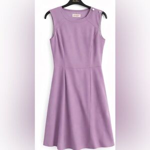 Brooks Brothers Red Fleece Lavender Fit & Flare Dress Size 6